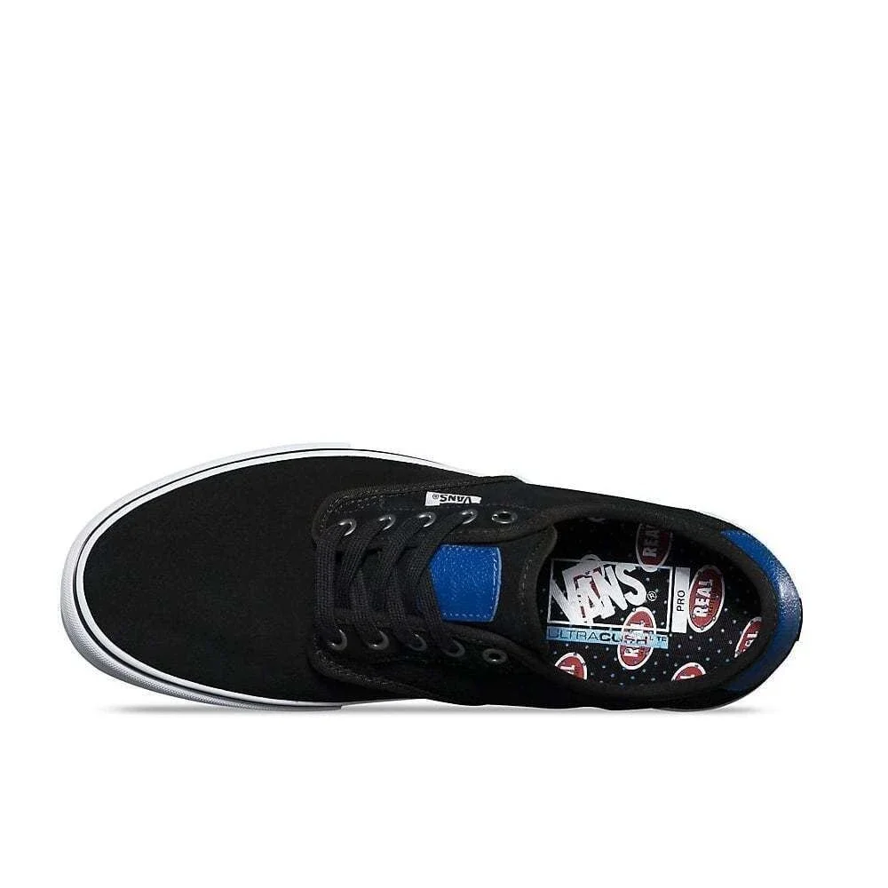 VANS Chima Ferguson Pro (Real Skateboards) Black Blue White MEN'S 6.5 WOMEN'S 8